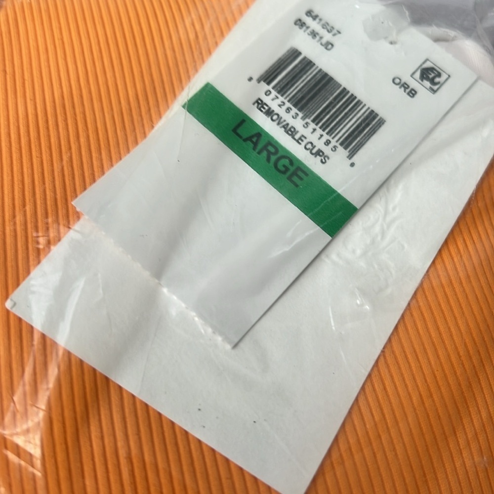 NWT BECCA modern edge, fine rib, high neck, one piece swimsuit - Picture 4 of 6